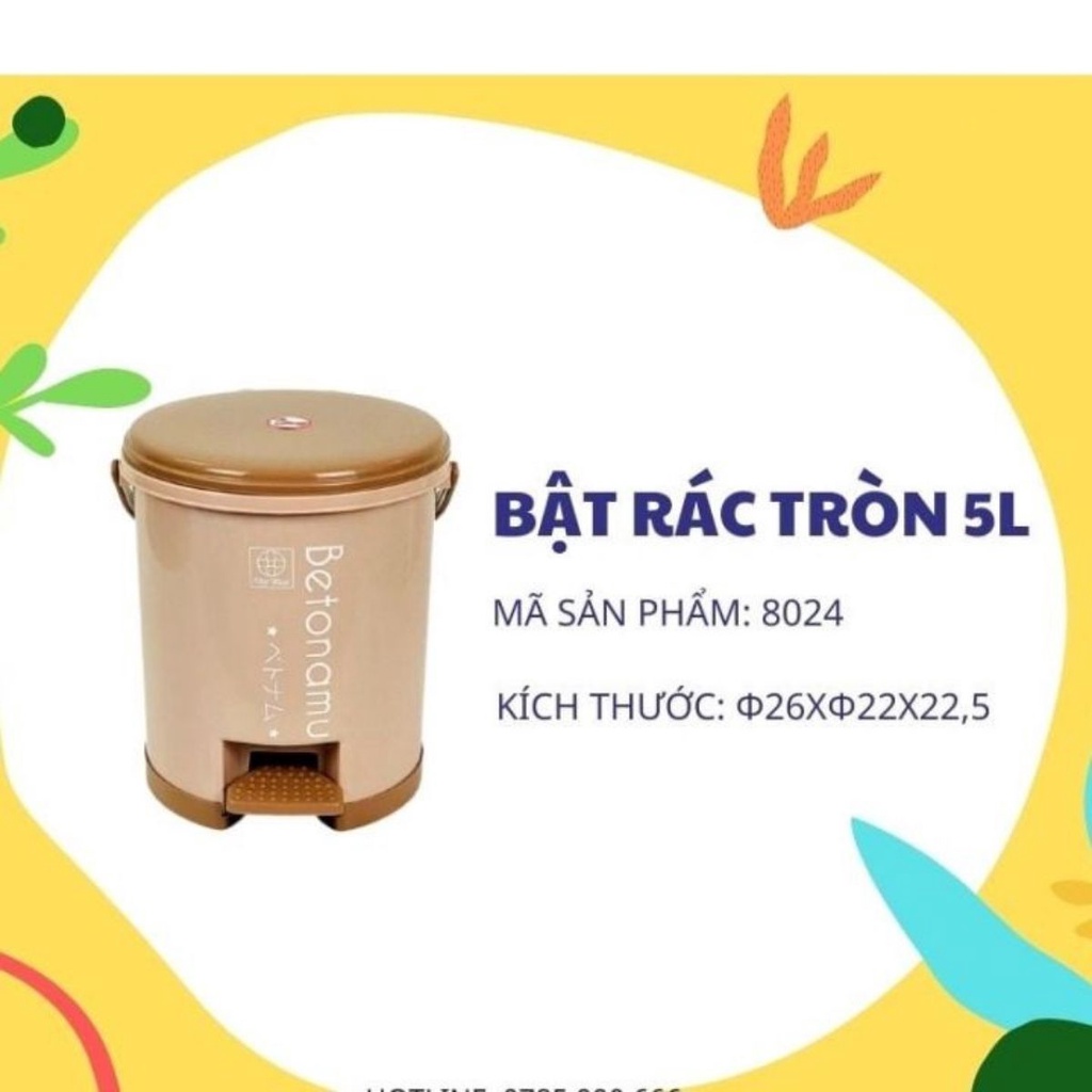 Sọt Rác Nhựa Đa Năng Thùng Rác Cao Cấp Có Nắp Đạp Chân Ngăn Mùi Ngừa Vi Khuẩn Chống Nước Cho Nhà Bếp Nhà Tắm Angola_shop