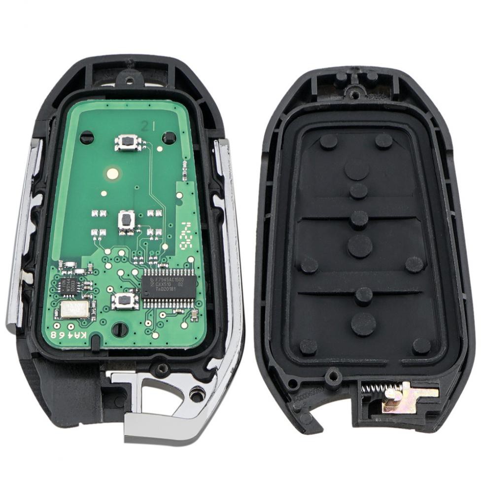 Chìa Khóa Điều Khiển Từ Xa 3 Nút 433mhz Cho Xe Peugeot 308 408 508 5008
