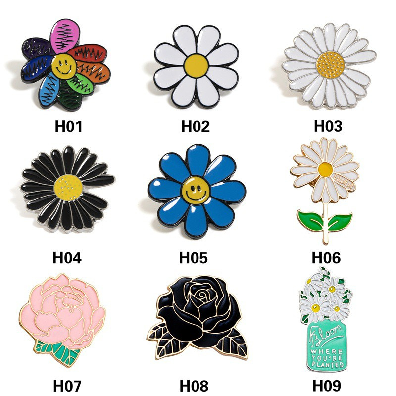 flowersqueen Thời Trang Ghim Cài Áo Hình Hoa Cúc Dễ Thương