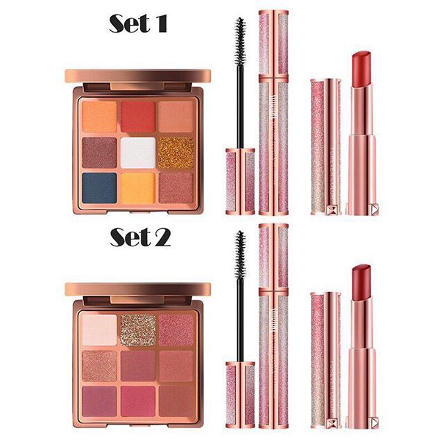 Set 3 món Bảng phấn mắt-Son lì-Mascara BEAUTY XIXI nội địa Trung | BigBuy360 - bigbuy360.vn