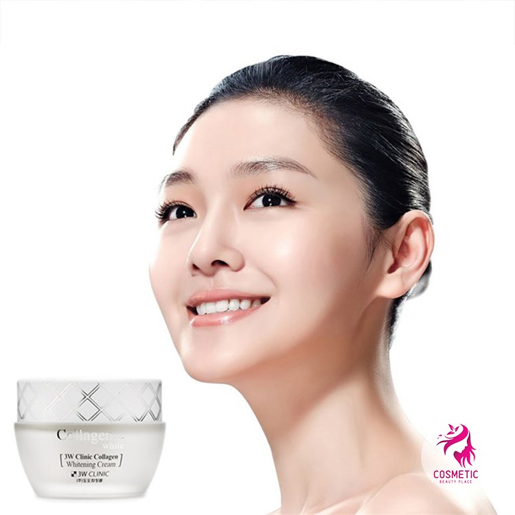 Kem Dưỡng Trắng Da 3W Clinic Collagen Whitening Cream PV373
