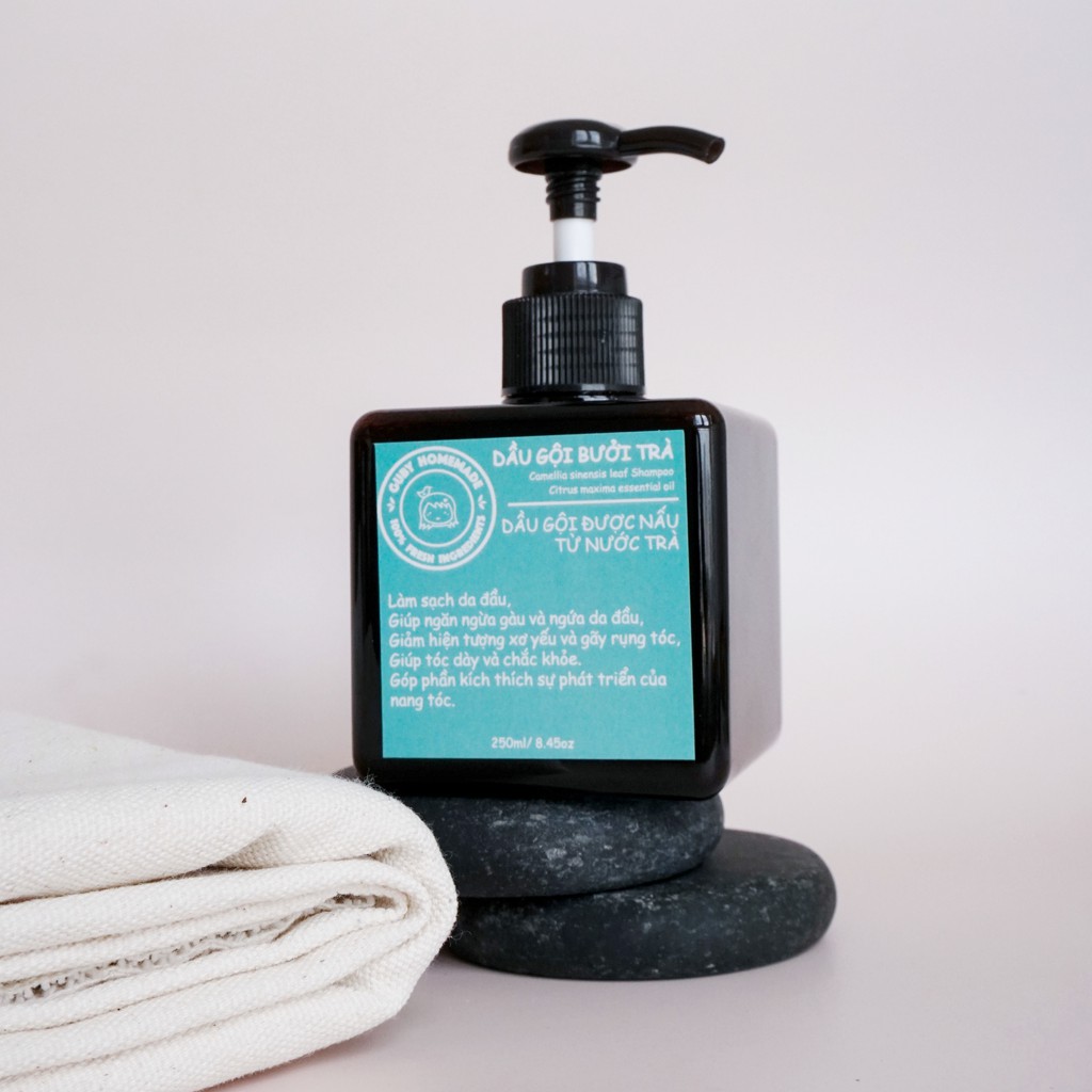 Dầu Gội Bưởi Trà CAMELLIA SINENSIS LEAF SHAMPOO handmade by GUBY HOMEMADE | BigBuy360 - bigbuy360.vn