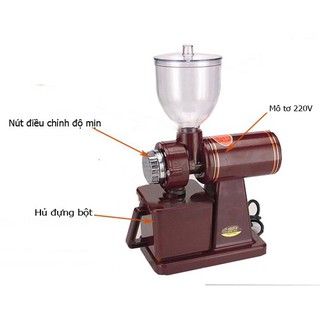 Máy nghiền cà phê 600N 180W màu sấc hiện đại, kiểu dáng sang trọng