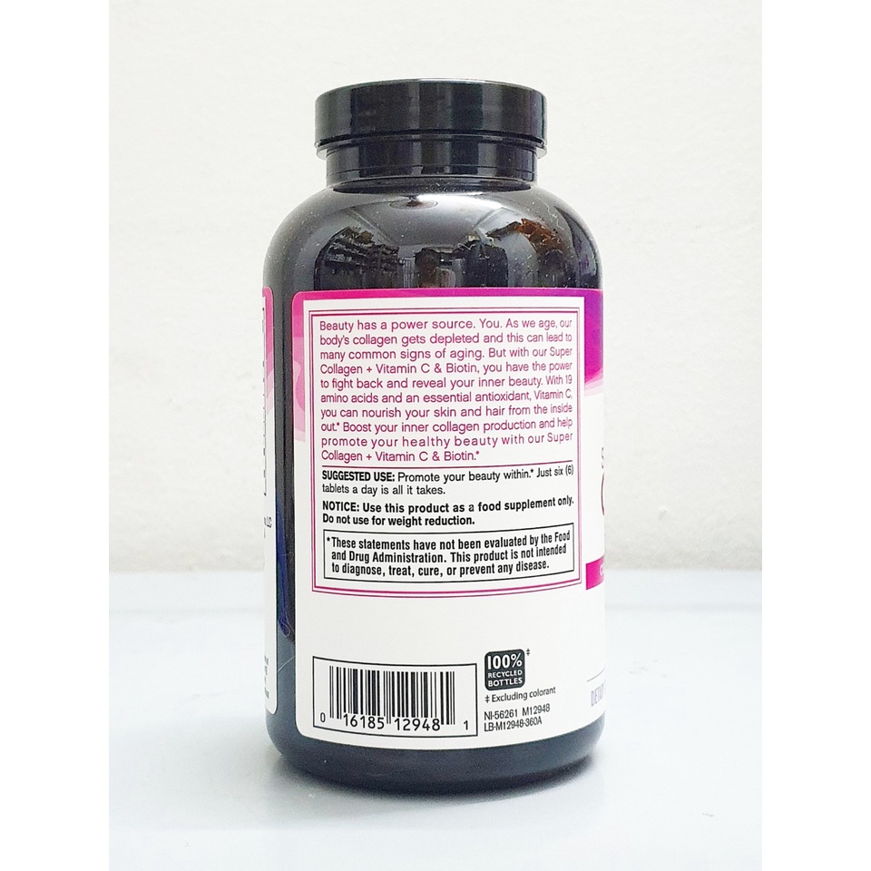 date 9/24 - Biotin Super Collagen + biotin chai 360 viên hãng Neocell của Mỹ. Collagen đẹp da nổi tiếng của Mỹ