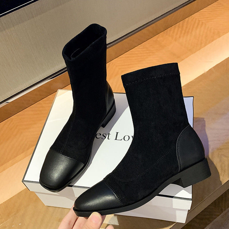 Giày Bốt Martin Cổ Thấp Đế Bằng Thời Trang Thu Đông Cho Nữ | BigBuy360 - bigbuy360.vn