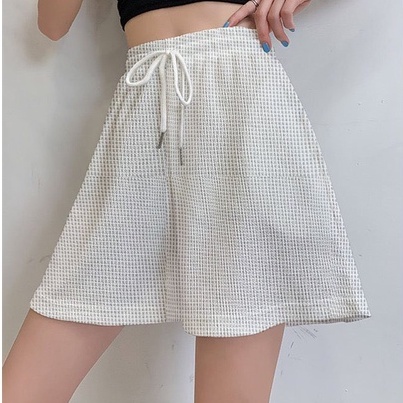 Quần short nữ mặc nhà dây rút chất liệu cotton cao cấp