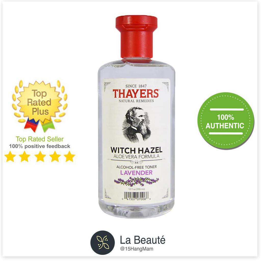 [Mã giảm giá] Thayers Alcohol-Free - Nước Cân Hằng Oải Hương, Hoa Hồng, Không Mùi, Dưa Leo, Dừa,