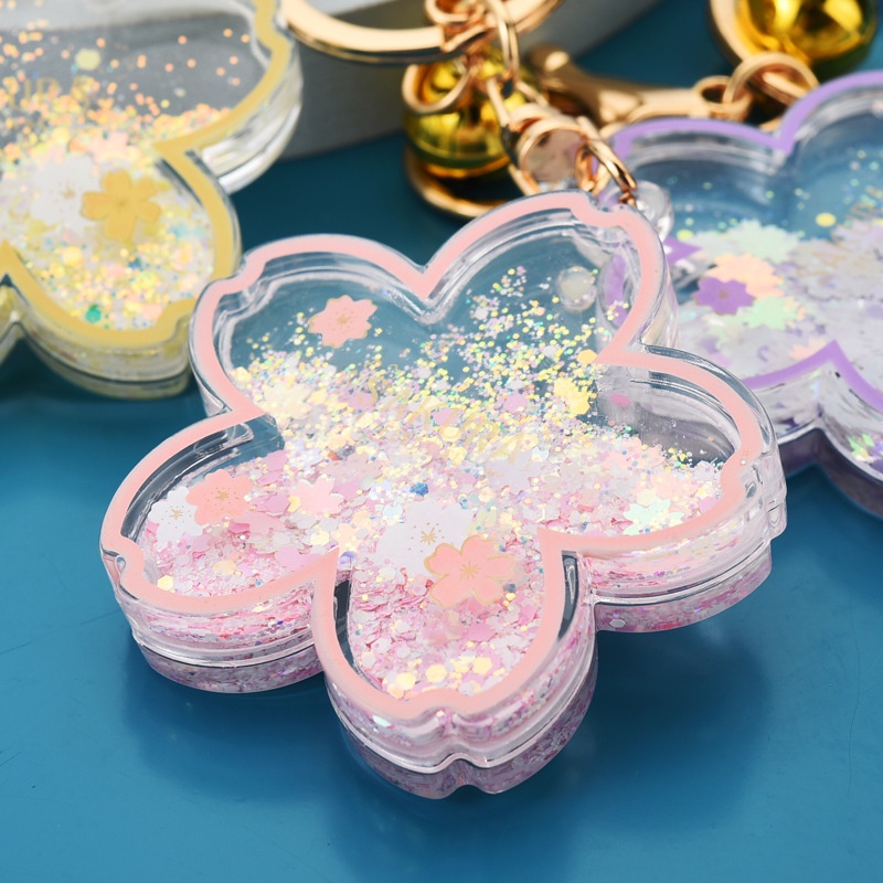 Móc khóa hình bông tuyết làm từ acrylic thời trang sáng tạo xinh xắn