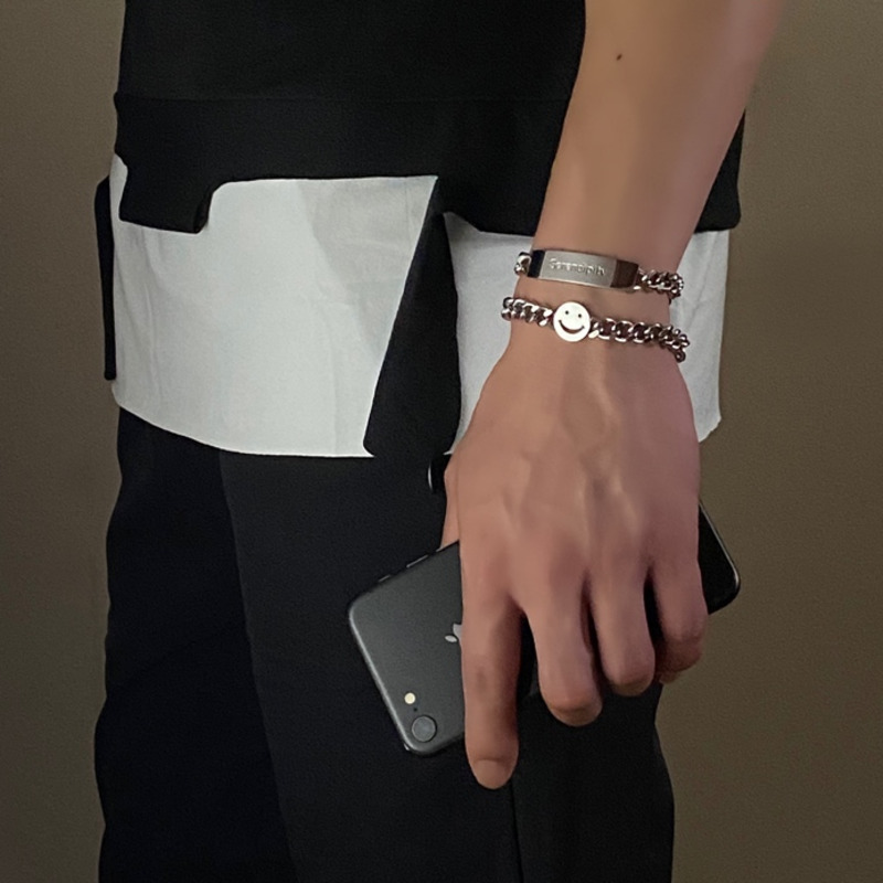 Vòng Tay Mặt Cười Đơn Giản Cá Tính Phong Cách Hàn Quốc