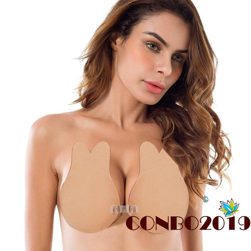 Áo Lót Dán Ngực Không Dây Bằng Silicone Gel Vô Hình Hở Lưng Cho Nữ