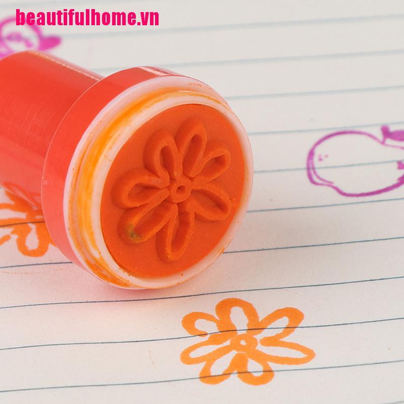 Bộ 5 Con Dấu Cao Su In Hình Đồ Chơi Giáo Dục Cho Bé