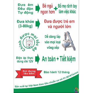 Máy đưa võng tự động S baby