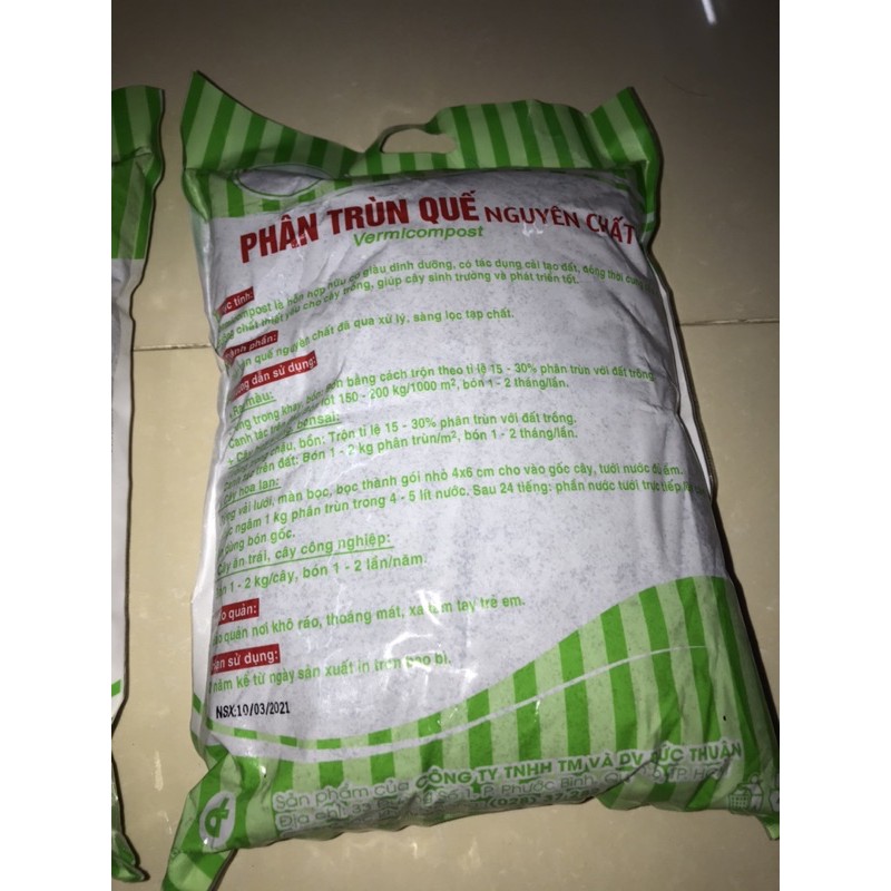 Phân Trùn Quế 2kg LAVAMIX, Bổ Sung Dinh Dưỡng, Cải Tạo Đất