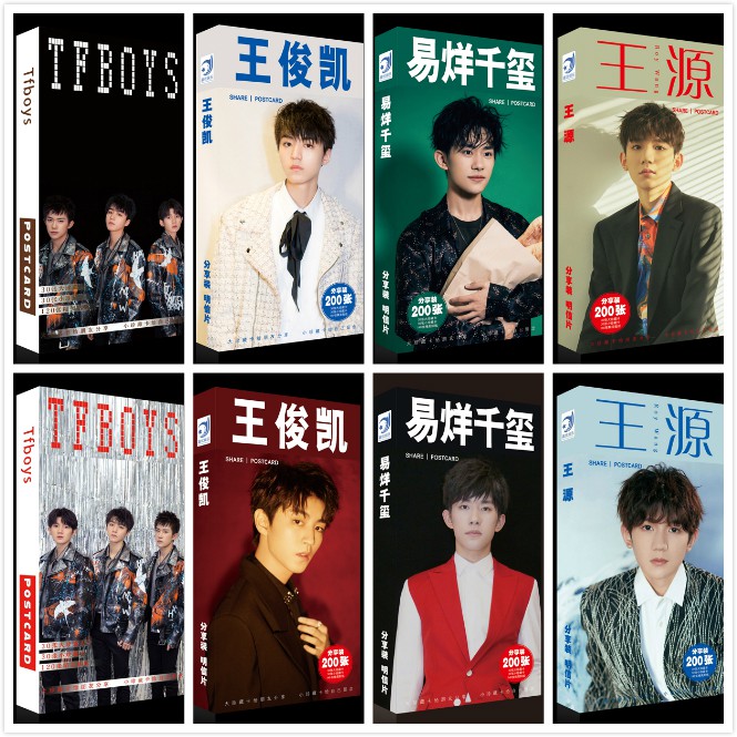 Postcard Tfboys Vương Tuấn Khải Vương Nguyên Dịch Dương Thiên Tỉ