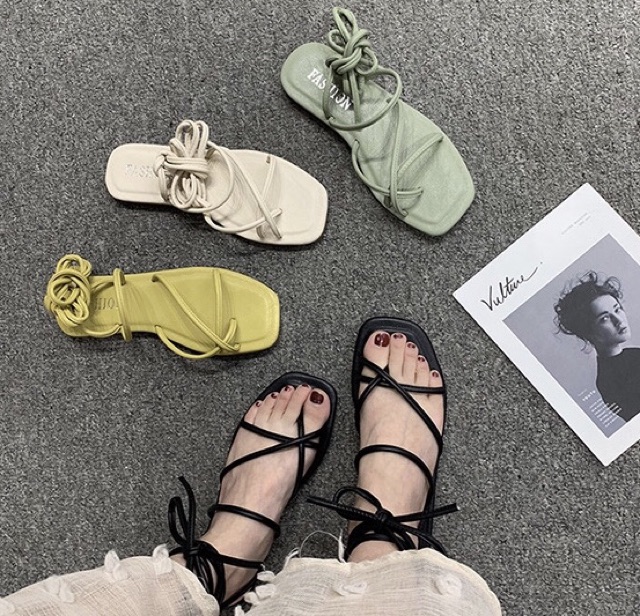 HÀNG QC LOẠI 1 sandal buộc dây video thật 🚩HÀNG CÓ SẴN