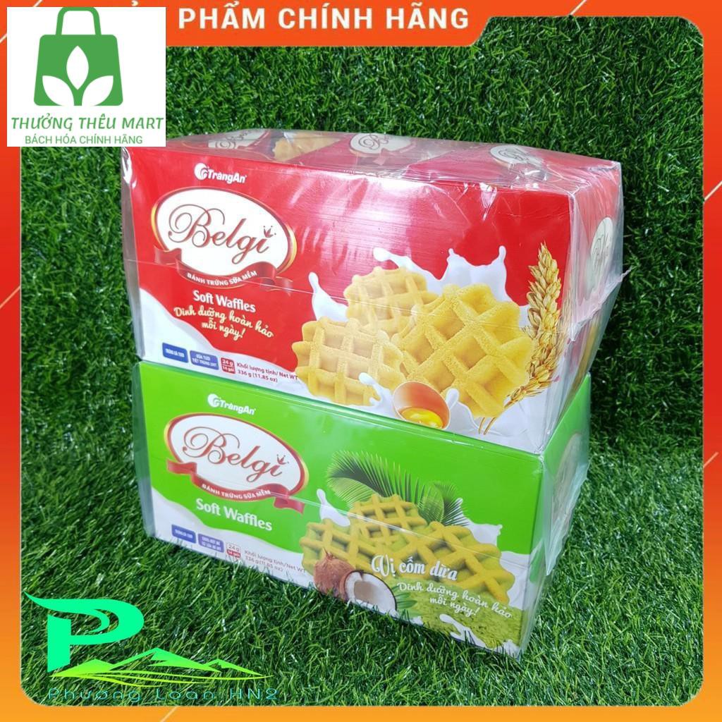 Bánh trứng sữa mềm Belgi Tràng An hộp 336g