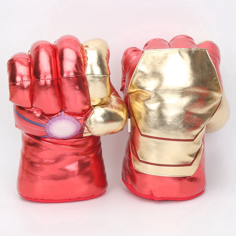 33cm Miracle Revenge End Superhero Spider-Man Hulk Iron Man boxing glove gift boy