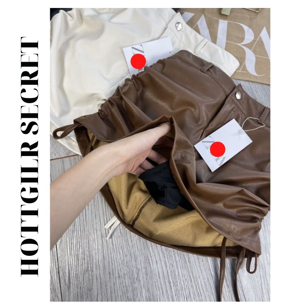 Chân váy da rút dây cao cấp Đẹp-Độc-Lạ-Sang,dây điều chỉnh dài ngắn tuỳ ý, mẫu mới 2021 độc quyền Hottgirl Secret | BigBuy360 - bigbuy360.vn