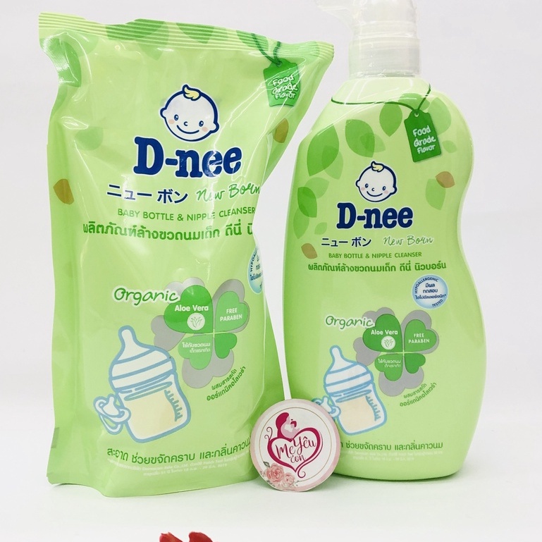 Nước Rửa Bình Sữa Dnee Organic 600ml - Mẫu Mới
