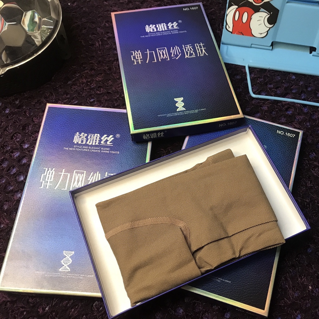 Quần Tất 3D Lưới Siêu Thật Chân A 1607