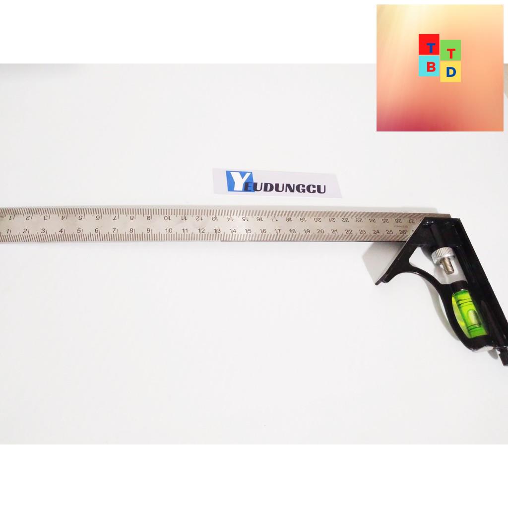 Thước ke góc vuông góc 45 độ đa năng 30cm