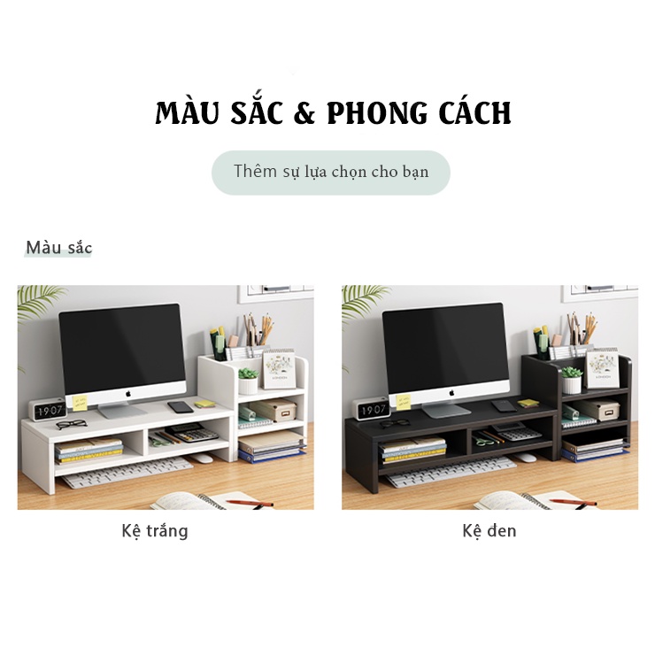 Kệ để máy tính IGA kết hợp kệ sách đa năng tiện dụng GP184