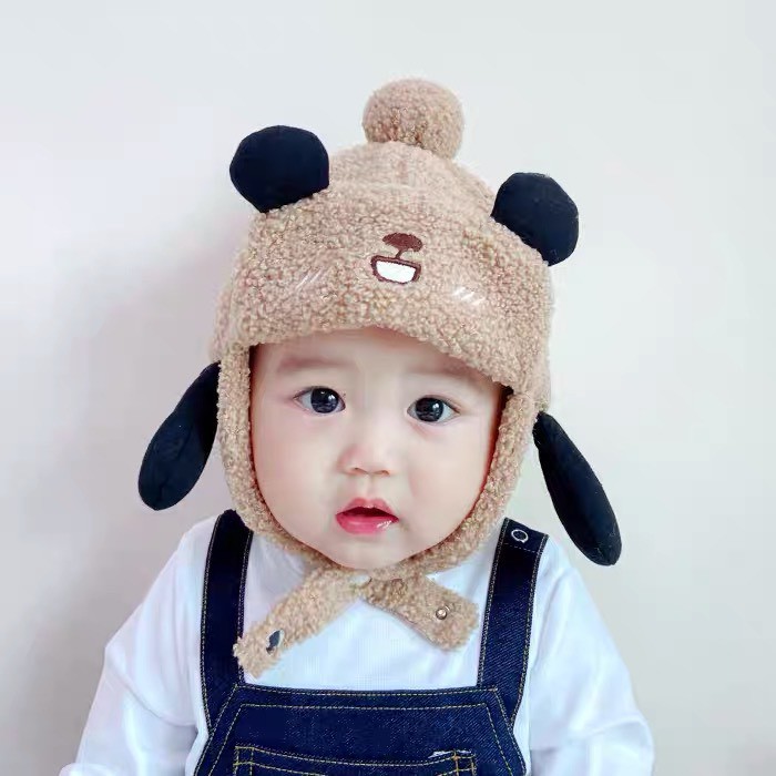 Mũ len cho bé, mũ phi công cho bé lông cừu siêu ấm, cực xinh