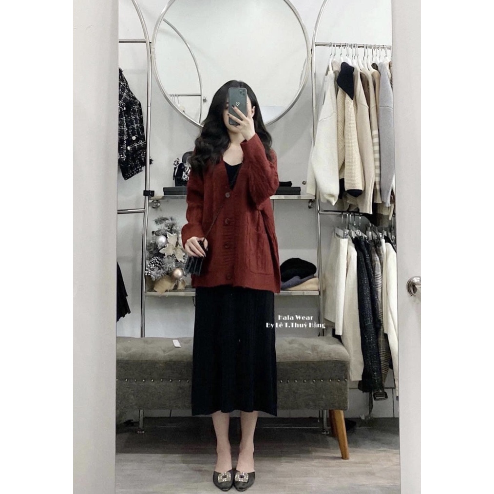 [3 màu] Áo khoác len Cadigan nữ len thừng hàng QC loại 1 cao cấp sang chảnh, áo khoác nữ SM STORE