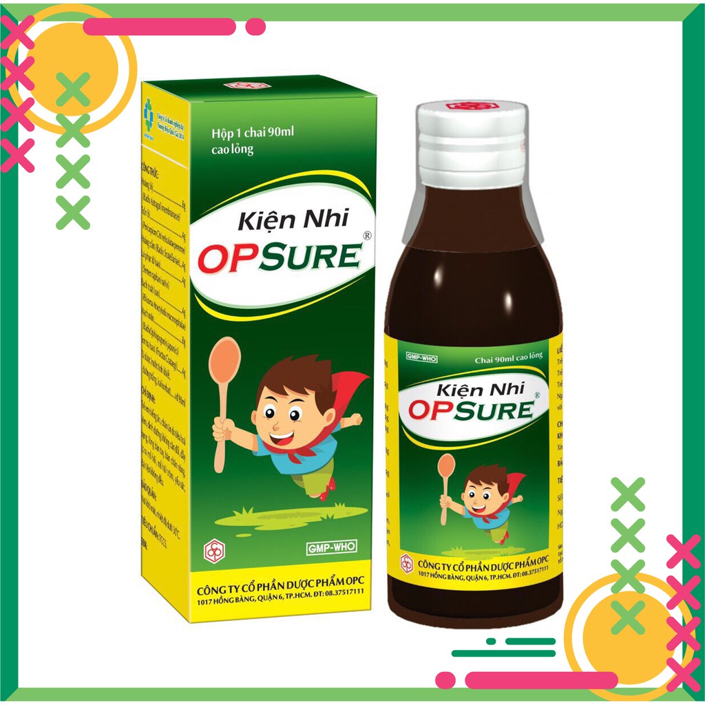 Siro KIỆN NHI OPSURE đổ mồ hội trộm, bé biếng ăn