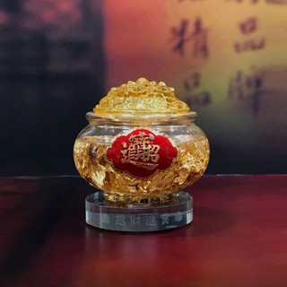 hũ tài lộc vàng để bàn thờ thần tài