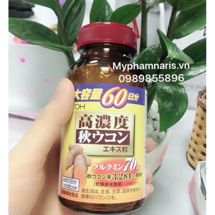 Nghệ Nano Curcumin Itoh - Mỹ Phẩm Naris Nhật Bản