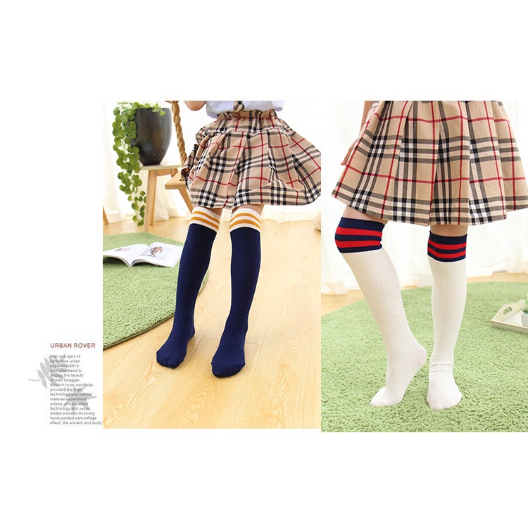Tất SMY dài 40CM mềm mại thoáng khí 6 màu sắc cho bé gái
