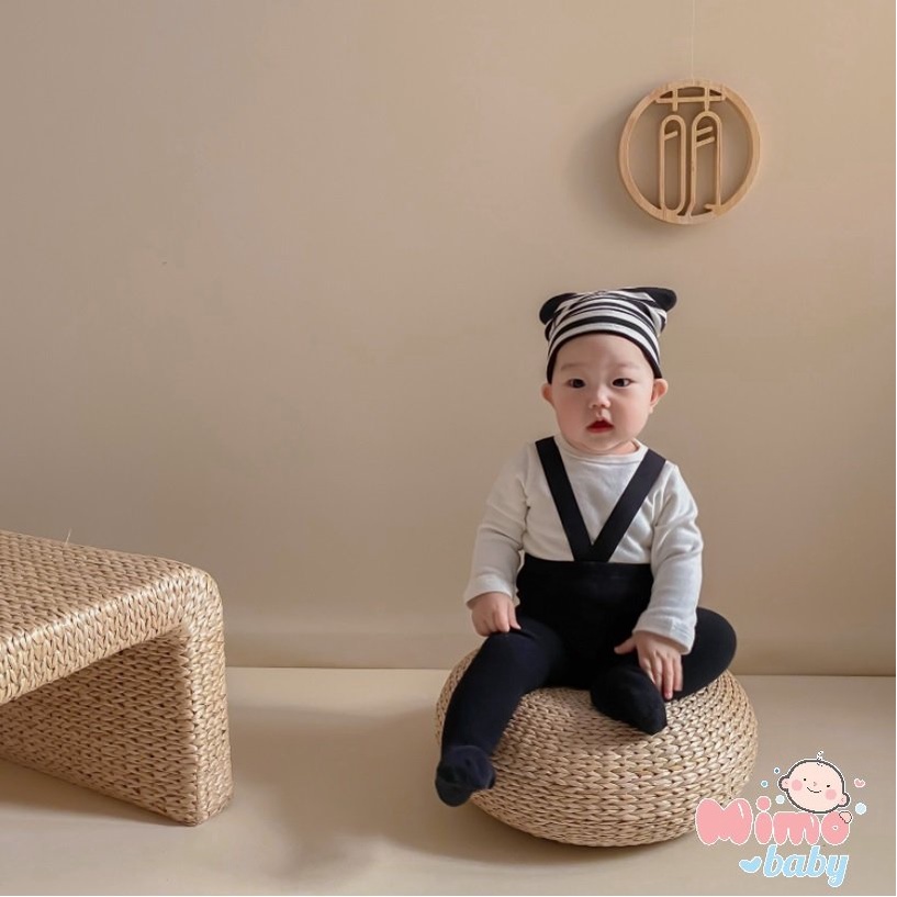 [Mã 2611THTRANG100K hoàn 10% xu đơn 99K] Áo cotton dài tay màu trơn phong cách hàn quốc BBAMMA cho bé Mimo baby A04