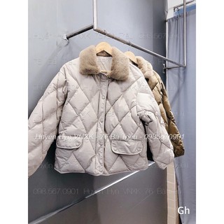 áo phao trám cổ lông