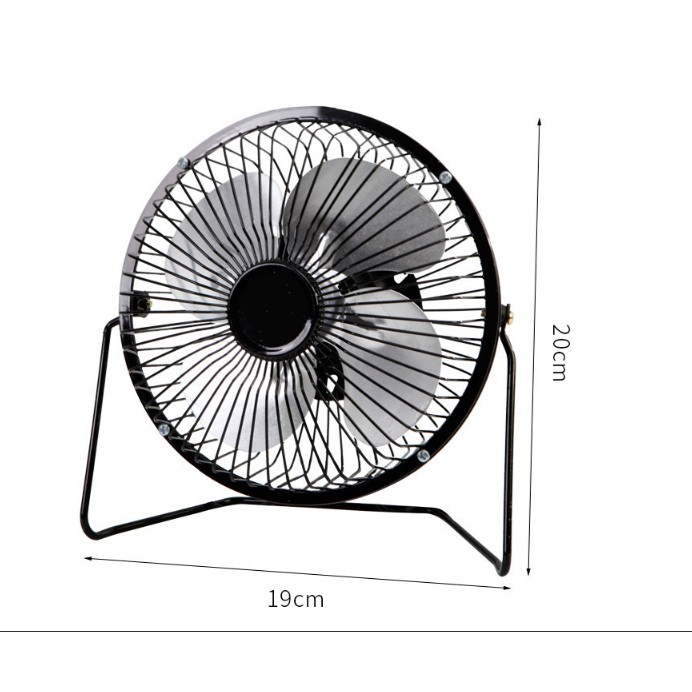 Quạt Điện Mini Để Bàn Cắm Cổng USB 5V - Lồng Sắt - Cực Êm