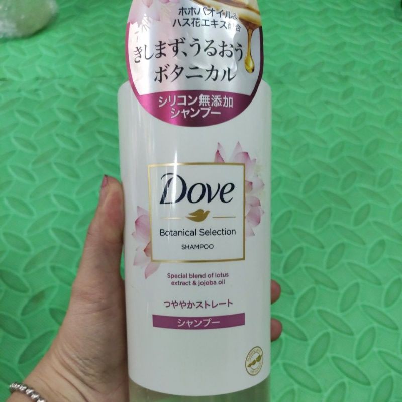 Combo Dầu Gội Xả Dove Hoa Sen &amp; Dầu Jojoba Botanical Selection (500g)