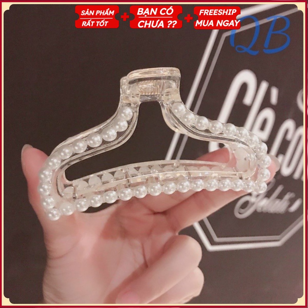 Kẹp Tóc Càng Cua Đính Đá Cực Dễ Thương Phong Cách Hàn Quốc Siêu Xinh Cho Bạn Nữ QUANGSTORE1
