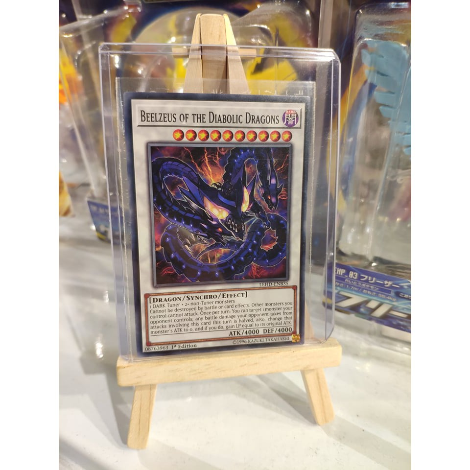 [ Dưa Hấu Yugioh ] Lá bài thẻ bài Beelzeus of the Diabolic Dragons - Tặng bọc bài nhựa bảo quản