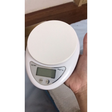 Cân tiểu li điện tử nhà bếp - cân chia thực phẩm 5kg kèm pin