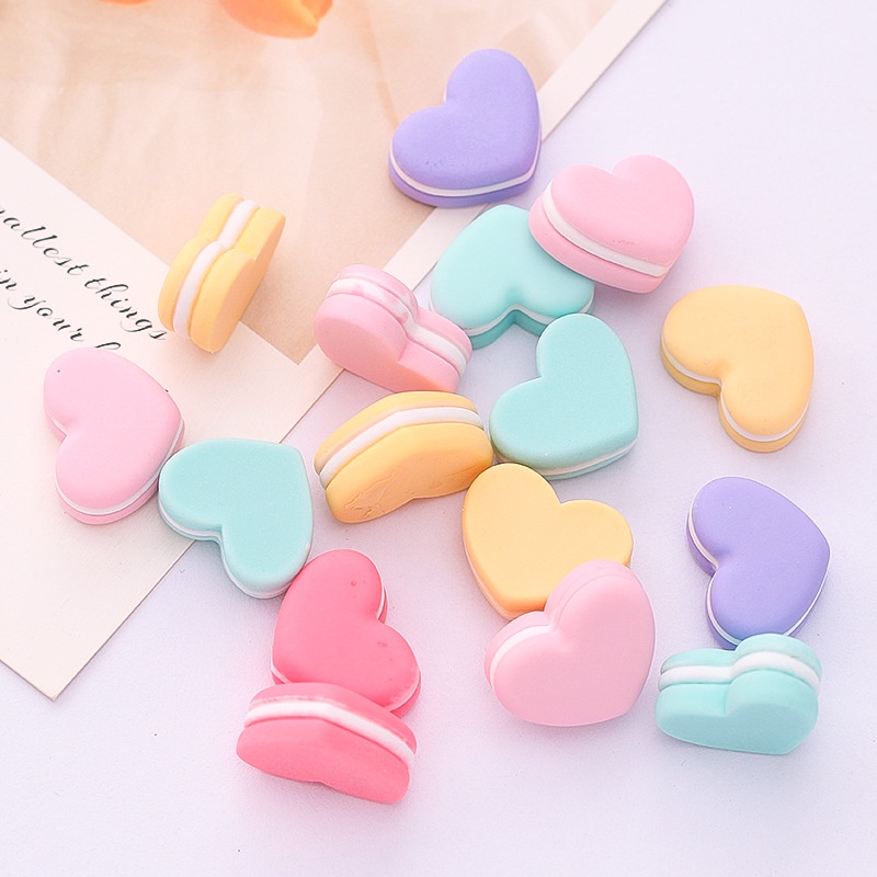 Phụ Kiện Trang Trí Điện Thoại Hình Trái Tim 3D Xinh Xắn