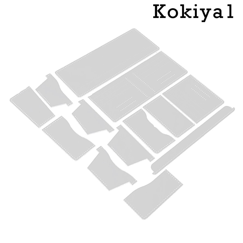 Set 13 Khuôn Acrylic Trong Suốt Làm Ví Da Thủ Công