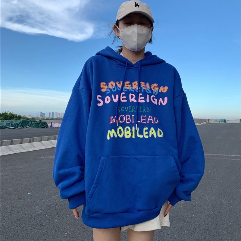 Áo hoodie nỉ bông unisex Homies liền mũ có túi in hình MOBI | BigBuy360 - bigbuy360.vn