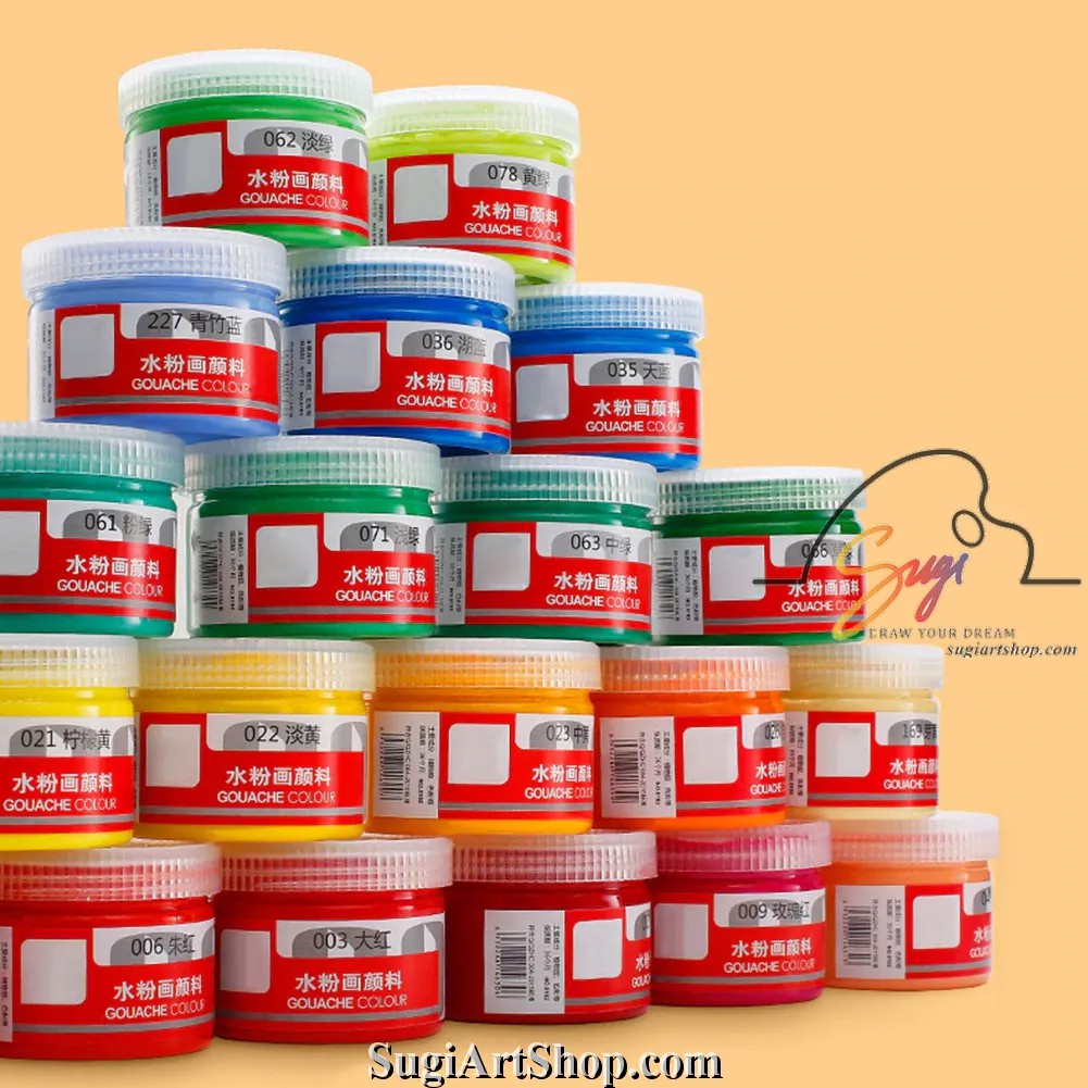 Màu Gouache CHINJOO, Màu Woat CHINJOO 100ml
