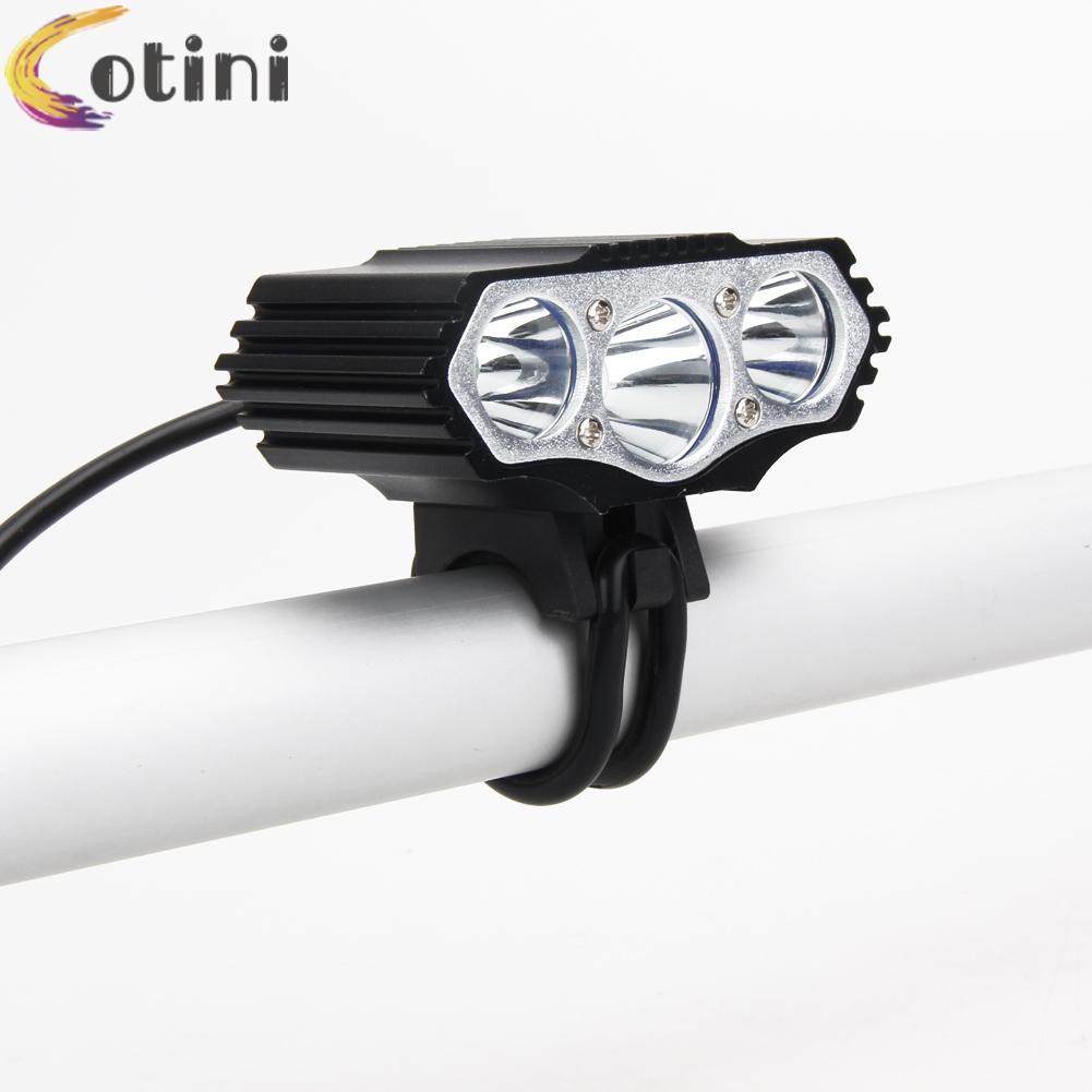 Đèn Pha Led 4 Chế Độ Dành Cho Xe Đạp 12000lm 3 X Xml T6