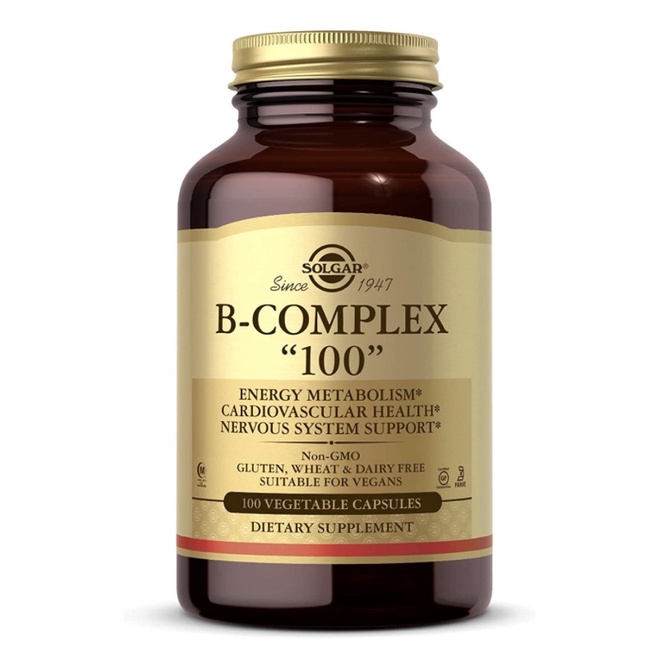 Viên chay Vitamin B tổng hợp Solgar B-Complex "100" - 100v USA
