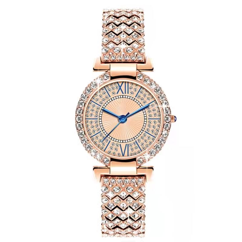 Đồng Hồ Quartz Đính Đá Sang Trọng Với 108 Ngăn Chống Thấm Nước
