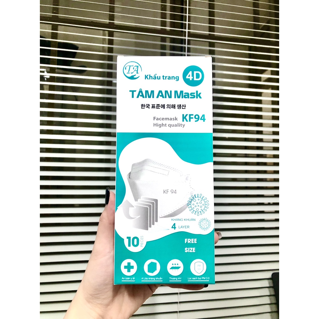 [ THÙNG 300 CÁI ] Khẩu Trang 4D KF94 Hàn Quốc Chống Bụi Mịn Và Kháng Khuẩn, Chất lượng