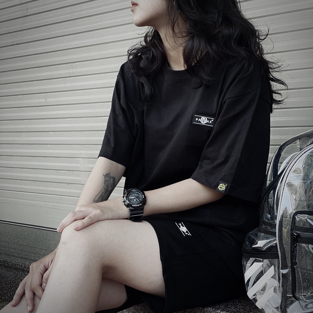 Áo thun tay lỡ PANDAX Signature logo , basic tee local brand unisex , oversize nam nữ premium cotton 100%