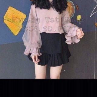 CHÂN VÁY 2 TẦNG XẾP LI