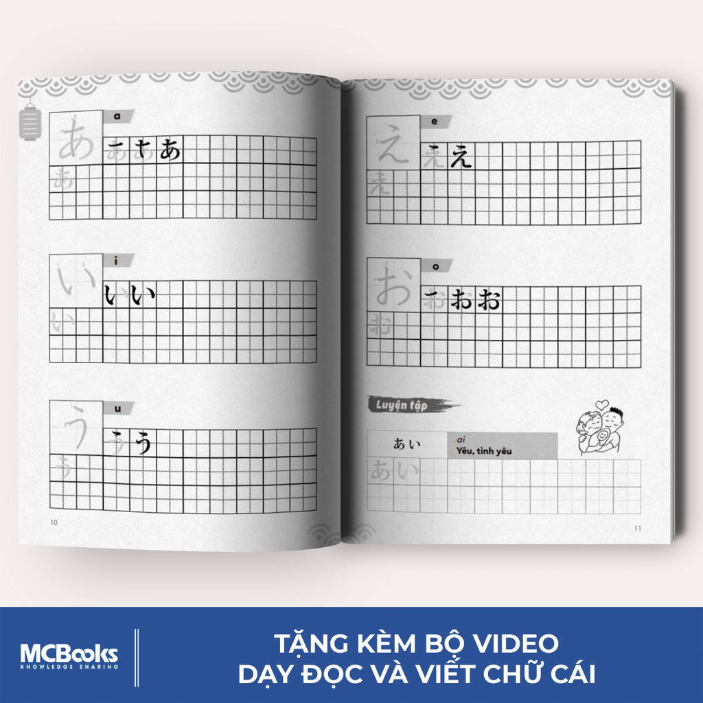 Sách Tập Viết Tiếng Nhật Bảng Chữ Cái Hiragana Dành Cho Người Bắt Đầu